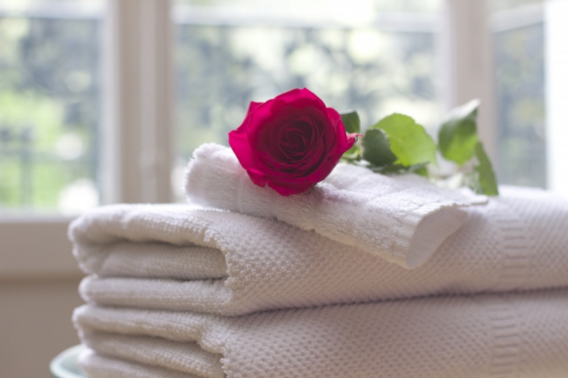 chambre-hote-SANARY SUR MER-min_towel_rose_clean_care_salon_spa_white_bath-731641